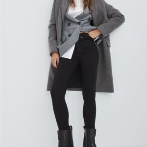 Rag & Bone Sz 25 Nina High-Rise Skinny Jeans in Black